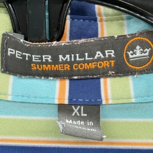 The Peter Millar Summer Comfort Polo Mens Stripped Golf XL - Picture 11 of 12